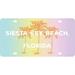 R and R Imports Siesta Key Beach Florida Souvenir Mini Metal License Plate 4.75 x 2.25 inch