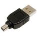 Cables Unlimited ZIP-ADP-C04 Adapter USB A Male - Mini 4 Hiros Mfr P/N | Black | 4 PACK