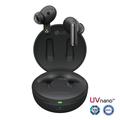 LG TONE Free FP8 Enhanced Active Noise Cancelling True Wireless Bluetooth Earbuds with Meridian Sound UVnano Kills 99.9% of Bacteria on Speaker Mesh Immersive 3D Sound 3 Mics Black