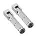 Universal Motorcycle Foot Peg With Bracket Support Rod Aluminum Alloy Footpegs Footrest Rearsets Silver Tone 1 Set