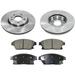 Front Ceramic Brake Pads and Rotor Kit - Compatible with 2012 - 2017 Buick Verano 2013 2014 2015 2016