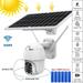 1080P WiFi Solar Powered Security Camera System Wireless Home Surveillance Outdoor Camera with Solar Panel Built-in Battery AI Detection 2-Way Talk Night Vision - White