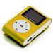 Carevas Mini Portable MP3 Music Player Metal Clip-on MP3 Player with LCD Screen Support TF Card Wide Application Gold