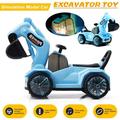 Zacharyer Construction Truck Toy Electric Music Lighting Engineering Vehicle Pretend Play Car for Toddler Boys and Girls