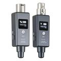 Meterk 1 Pair Microphone Wireless System Micphone Wireless System UHF DSP & Receiver Mic/Line Two Modes for Dynamic/Condenser Microphone