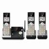 DECT 6.0 Expandable Cordless Phone with Answering System and Caller ID Silver/Black with 3 Handsets