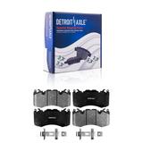 Detroit Axle - Front Ceramic Brake Pads w/Hardware Replacement for 2010-2021 Land Rover Range Rover/Range Rover Sport