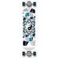 Yocaher Drop Down Longboard complete Cruiser 41.25 x 10 w/Premium Black grip tape heavy duty Aluminum Alloy truck 71mm longboard Wheels and ABEC -9 Bearings - Ying Yang