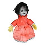 Halloween Doll 13 Inch Realistic Scary Girl Haunted Doll with Sound