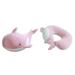 Sehao Soft Comfortable Pillow Cartoon Indoor Double-duty Animal Doll Pillow Cotton Plush toy Pink