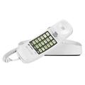 AT&T 210M Corded Phone Desk Wall Mount Trimline Telephone Handset White New