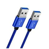 1 meter USB2.0 mobile hard disk braided data cable male-to-male computer connection cable