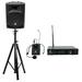 Rockville RPG8 8 Powered 400 Watt 2-Way PA Speaker System + Headset Microphone