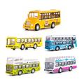 School bus bus toy car Pull Back Toy Cars Set of 5 Alloy 1:60 Simulation School Car Model with Openable Doors Gift Pack for Kids New