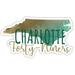 North Carolina Charlotte Forty-Niners Watercolor State Die Cut Decal 2-Inch