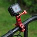 LNKOO Aluminum Bike Bicycle Handlebar Mount for Gopro Hero 9 Red/Hero 8/7/6/5//DJI Osmo Action/SJCAM/YI and More Action Cameras 360 Degrees Rotary Bike Bicycle Seatpost Rack Mount