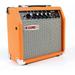 Electric Guitar Bass Amp 20 Watt Amplifier Built in Speaker Headphone Jack and Aux Input Includes Gain Boost Middle Treble Volume â€“ Orange 5 Core