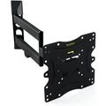 QualGear QG-TM-020-BLK Universal Ultra-Low-Profile Articulating TV Wall Mount for most 23 -42 TVs Black