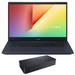 ASUS VivoBook Home & Business Laptop (Intel i5-10300H 4-Core 15.6 60Hz Full HD (1920x1080) NVIDIA GTX 1650 20GB RAM 1TB m.2 SATA SSD Wifi HDMI Webcam Win 10 Pro) with D6000 Dock