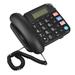 Tomshine Black Corded Phone with Big Button Desk Landline Phone Telephone Support Hands-Free/Redial/Flash/Speed Dial/Ring Control for Elderly Seniors Home Office Business Hotel