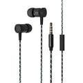 Super Sound Metal 3.5mm Stereo Earbuds/ Headset for Motorola Edge One Fusion One Fusion+ One Vision Plus Moto G Fast G Pro G8 G Stylus G Power G8 Power (Black) - w/ Mic