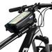 WILD MAN Bike Phone Bags with Touch Screen Phone Holder Case Waterproof Front Frame Tube Mount Handlebar Bags Bike Storage Bag Cycling Pack