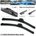 Erasior 20 &20 Fit For Ford E-150 2007 Windshield Wiper Blades 20 Inch & 20 Inch Replacement Bracketless Wiper For Car Front Window J U HOOK Pack of 2