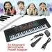 KKSQ 54 Keys Music Electronic Keyboard Kid Electric Piano Organ W/Mic & Adapter for 3-14 Years Old Child