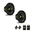 Kicker CWCD84 CompC 8 Subwoofers Bundle Dual 4-Ohm Voice Coil