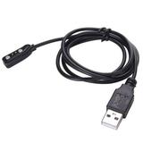 Besufy Black Magnetic USB Charger Cord Charging Cable for Pebble Smart Watch Wristwatch Black