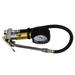 1/4 NPT Air Tire Pressure Filler Inflator Gauge Air Compressor Hose 0-220PSI Black