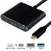 USB C to HDMI Adapter Type C Multiport Converter Cable Hub to 4K HDMI USB 3.0 Port USB C Charging Port USB C Digital AV Adapter for MacBook/iPad Pro/MacBook Pro/iMac/Samsung S9/S8/Monitor