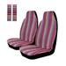 Copap Car Seat Covers Baja Woven Seat Cover Royal-Purple Boho Ethnic Tribal Style Multi-Color 4pc Universal Fits for Car