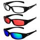 3 Pairs of MF Eyewear Bad Attitude Motorcycle Glasses Shatterproof Polycarbonate Black Frame UV400 Filter Scratch-Resistant Motorcycle Riding Glasses Clear Red & Green Mirror Lenses