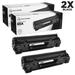 Compatible Replacements for HP CE285A (HP 85A) Set of 2 Black Laser Toner Cartridges LaserJet Pro M1132 M1138 M1139 M1212nf M1217nfw MFP M1219nf P1102 P1109W