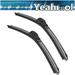 Yeahmol 26 +17 Windshield Wiper Blades Fit For BMW 550i xDrive 2014 Premium Bracketless wiper for Car Front Window Pack of 2 NP&H