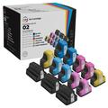 LD Products Color HP 02 Ink Cartridge Replacements for Photosmart 13pc Set