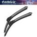 Feildoo 26 +17 Windshield Wiper Blades Fit For BMW Alpina B7L xDrive 2014 For Car Front Window Bracketless Wiper with accessories Pack of 2 NP&H