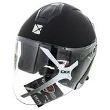 CKX Razor Open Helmet Matte Black Double Lens UV Protection Anti Scratch Fog ECE - Large 505114