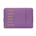 Universal 15 Laptop Bag Liner Protective Sleeveless for Macbook Notebook Purple