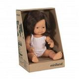 Miniland Baby Doll Caucasian Brunette Girl 15