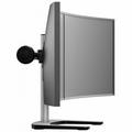 Atdec dual/single monitor desk mount Freestanding base Loads up to 26.5lb flat or 20lb curved VESA 75x75 100x100
