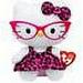 Ty Beanie Baby - Hello Kitty (Pink Leopard Dress with Glasses) 6 Plush