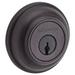Baldwin Reserve SCTRD112S Single Cylinder Traditional Round Deadbolt with 6AL Latch; Dual Strike; and SmartKey Venetian Bronze Finish