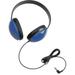 Califone Childrens Stereo Blue Headphone Lightweight - Stereo - Blue - Mini-phone (3.5mm) - Wired - 25 Ohm - 20 Hz 20 kHz - Over-the-head - Binaural - Circumaural - 5.50 ft Cab | Bundle of 10 Each