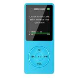 MP3 Player 32GB with Speaker FM Radio Earphone Portable HiFi Lossless Sound MP3 Mini Music Player Voice Recorder E-Book HD Screen 1.8 inch Blue