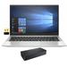 HP EliteBook 845 G7 Home & Business Laptop (AMD Ryzen 5 PRO 4650U 6-Core 14.0 60Hz Full HD (1920x1080) AMD Radeon 16GB RAM 512GB m.2 SATA SSD Win 11 Pro) with D6000 Dock Wifi Dongle