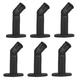 VideoSecu 6 Packs of Tilt Swivel Deluxe Wall Ceiling Speaker Mounts / Brackets for Surround Sound Speakers Black 1YS