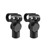 2Pcs Universal Microphone Mic Clip Holder for 17mm Mic Stand Handheld Microphones 15mm Thread