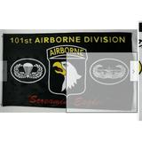 101 Airborne Screamin Eagles Black Flag 3x5 Poly Miltary Banner Licensed Army